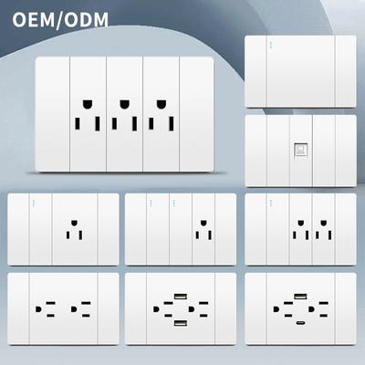 American Standard Switch Wall Modern Light Home Electrical Switch 1 Gang 2 Way Wall Switch