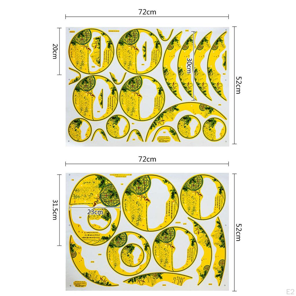 3Pcs Ceramic Decals High Temperature Underglaze Flower Paper DIY Enamel Decal for Ceramics