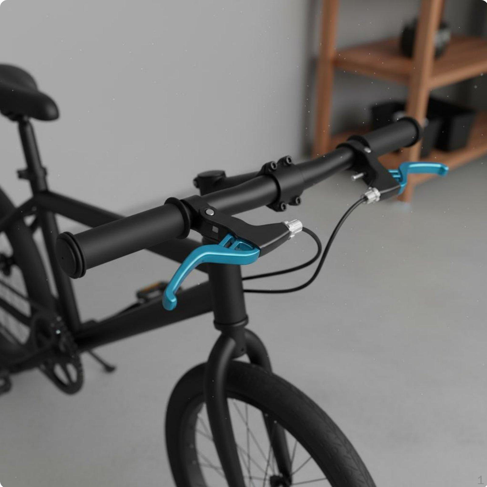 2 Pieces Universal Bike Brake Lever Adjustable Reach Cycle for Kids Blue PAIR