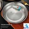 Korean Style Stainless Steel BBQ & Kimchi Serving Plate