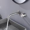 All-Copper Wall-Mounted Basin Faucet with Pre-Embedded Hot and Cold Outlets for Hand Wash Basin