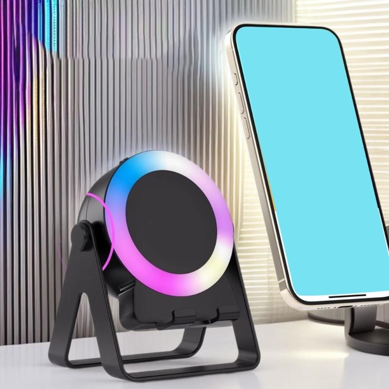Kabelloser Lade-Lautsprecher-Telefonständer Mit 360°-Surround-Sound Mehrwinkelverstellung Langlebigkeit Universelle Kompatibilität