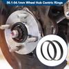 Car Wheel Hub Centric Rings Wheels Center Shaft Shock Absorbing Hubrings Durable Polycarbonate OD 56.1mm to ID 54.1mm 4 Pcs Black Durable Material