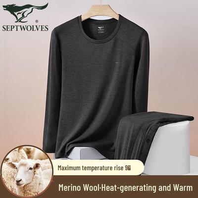 Men's Moisture-Wicking Wool Blend Thermal Underwear Set