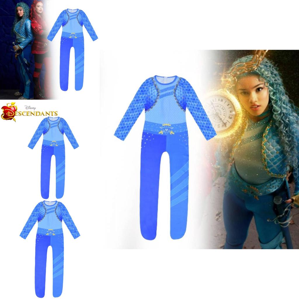 20244 Descendants Cosplay Bodysuit For Kids Soft Comfortable Fabric