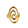 High-End Stainless Steel Spiral Open Ring – Stylish Minimalist Finger Jewelry for Women