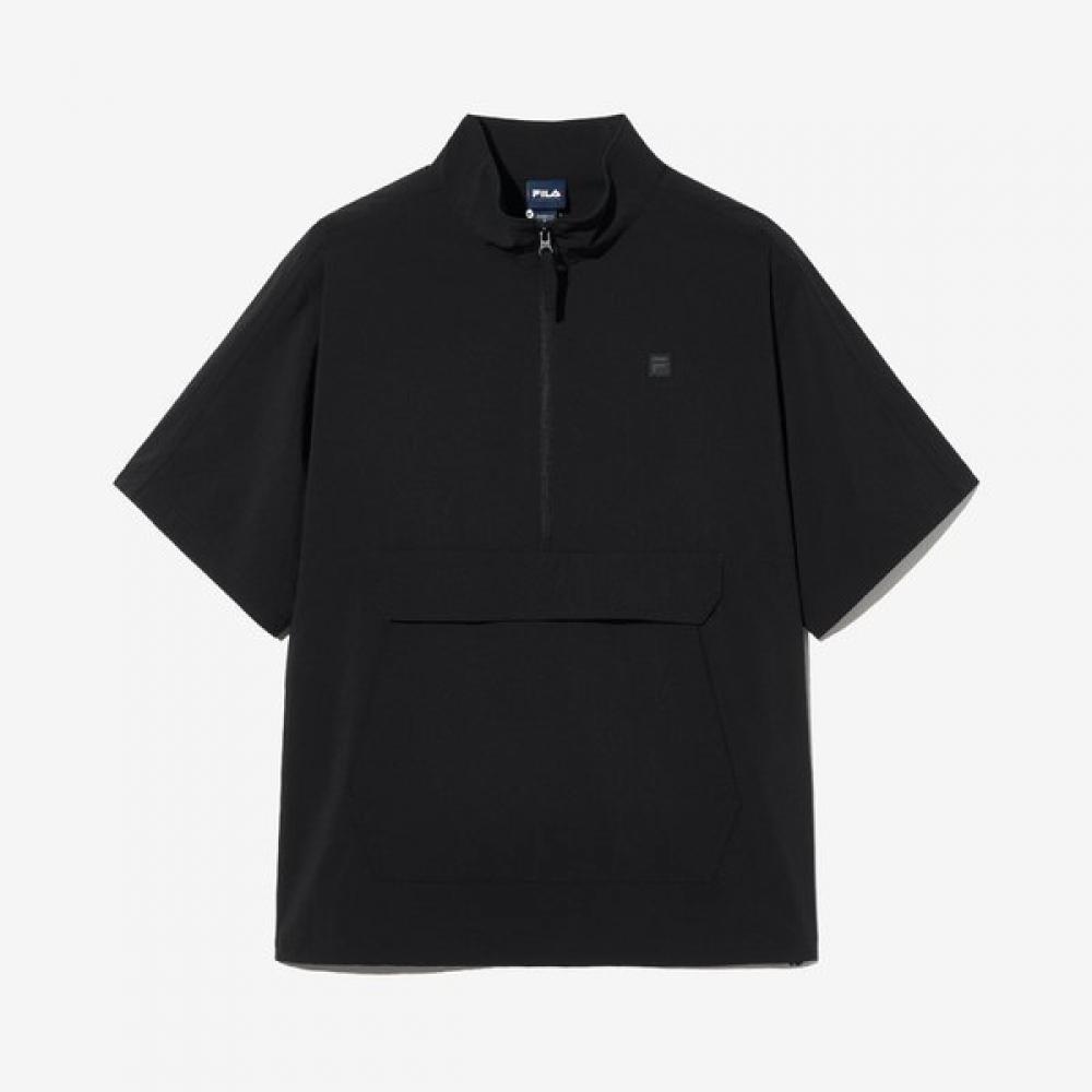 Легкий анорак Fila из сирсакера BLK/W80
