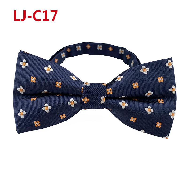 Fashion Blue Paisley Bowtie  Set for Men Wedding Business Party Luxury Pre-tied Men's Bow Tie Gifts