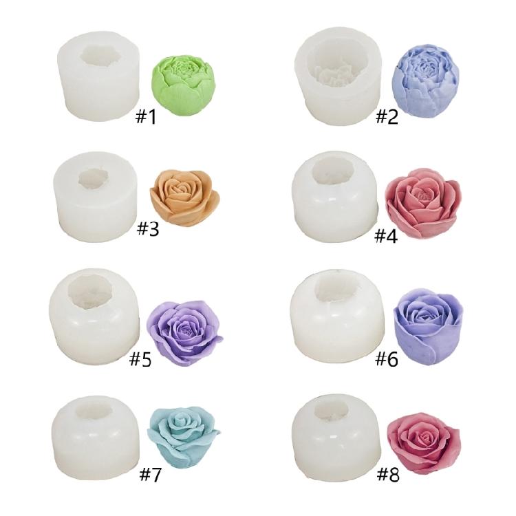 DIY 3D Form Zarte Kerzenformen Silikonformen Handarbeiten zur Kerzenherstellung