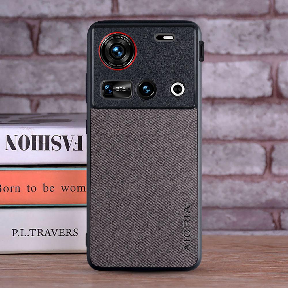 Case for Nubia z70 z60 ultra nubia z60S Pro funda Soft Master Hard Textile Leather Fashion Phone Cover for nubia z70 ultra Case