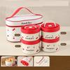 Wutuo Edelstahl Mikrowellengeeignetes Isoliertes Bento-Box Set