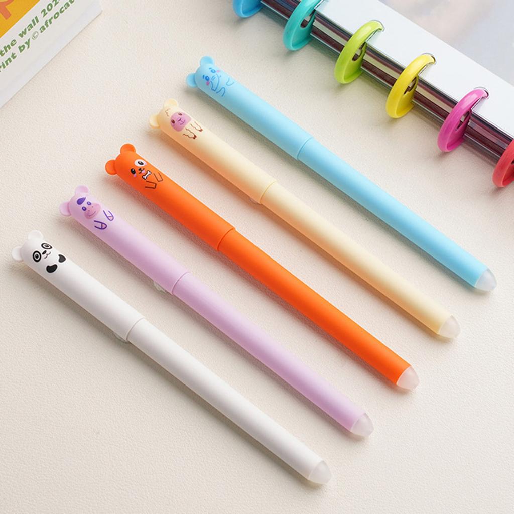 Smazatelná gelová tužka Termální Gelová tužka Easy-Rub Roztomilá kreslená sada s gumou bez odpadu 0,5mm hrot tužky 20ml