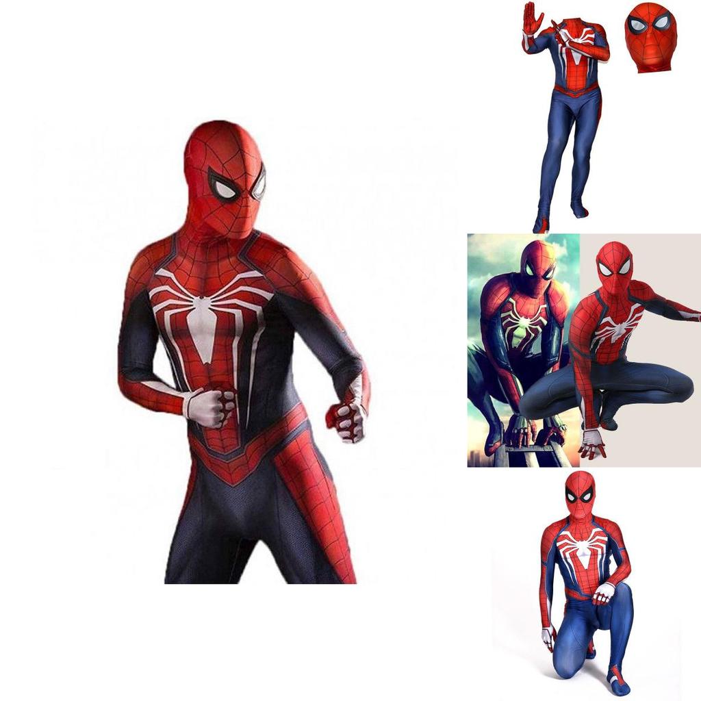 Ps4 Insomniac Spider-man Cosplay Costume 3d Print Adult Kids Spidey Zentai Suit With Exquisite Workmanship And Breathable Lycra Material
