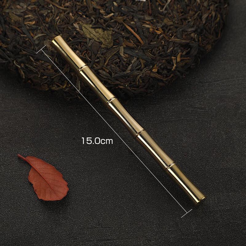 Shang Qi Bambusový uzel Mosazné Čajové Nože (3-balení)