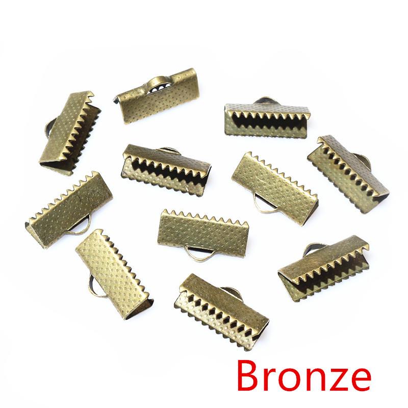 50-Pack Vest Buckle Snap Buttons with Teeth Ribbon Rope Clasp for DIY Jewelry