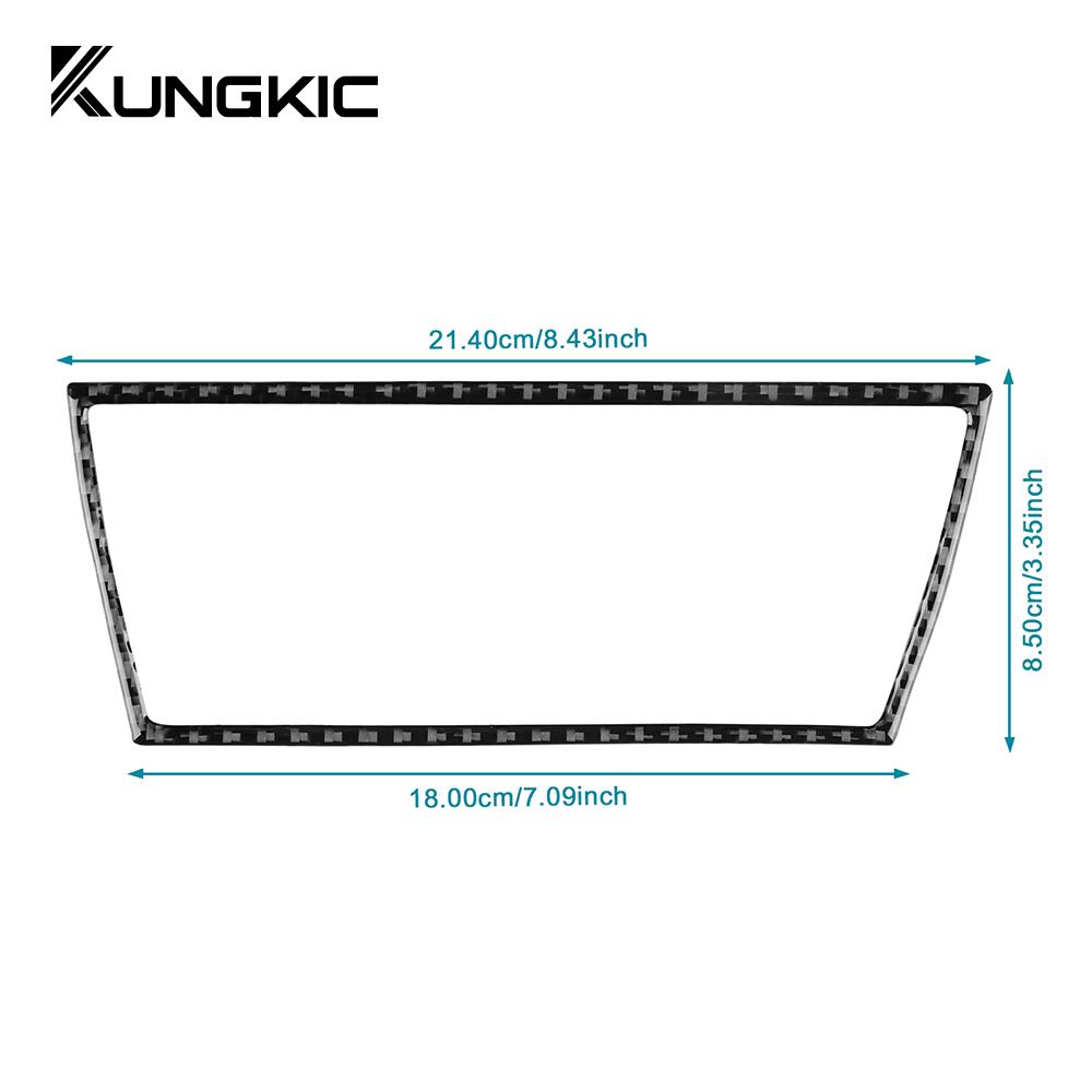 For Seat Leon 2013 2014 2015 LHD RHD Real Soft Carbon Fiber Car Central Storage USB Port Frame Sticker Interior Accessories