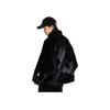 Li Ning Logo Print Solid Color Zipper Loose Jacket Women jackets Black AFDSB44-3