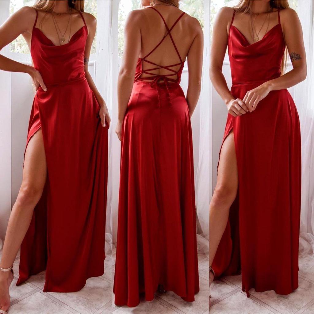 2025 European & American Sexy Slim Fit Backless Waist Dress