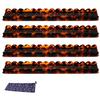 1/4Pcs Mahjong Rack with Magnetic Pusher & Storage Bag, Scalloped Acrylic Mah Jongg Tile Holder Pusher Bar, Gift for American Mahjong Players