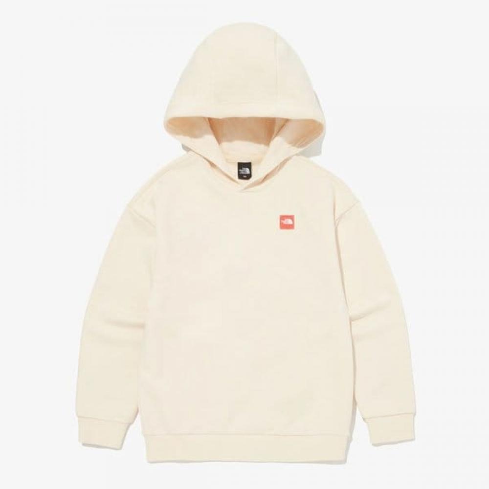The North Face Kids Mini Box Logo Hoodie Cream Beige Nm5pq57u CREAM BEIGE/150