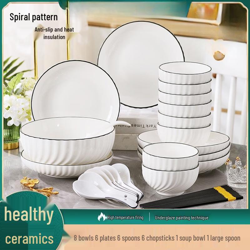Xuan Yue 28-Piece Ceramic Dinnerware Set