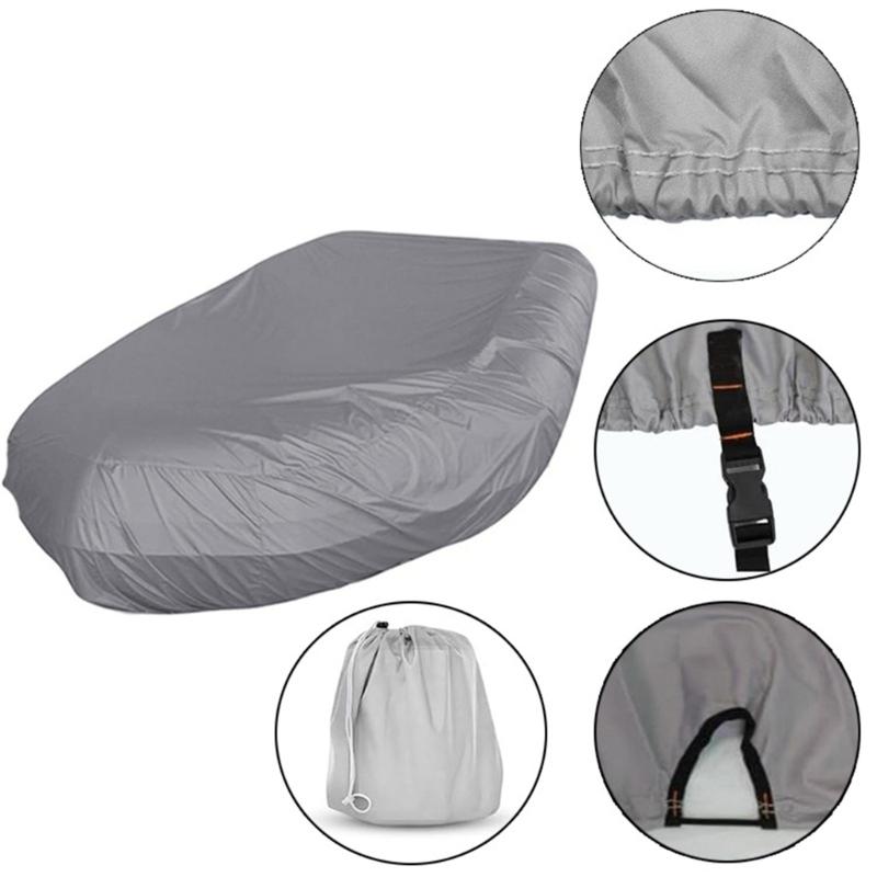 Waterproof Dustproof UV Resistant Boat Cover Easy To Clean Inflatable Boat Cover with Storage for Small Vessels Kayaks