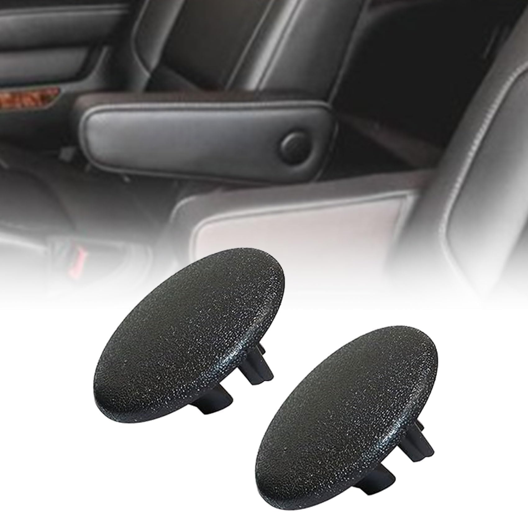 

SecosAutoparts 2pcs Black Armrest Cover Cap for 15279689 15279690 Chevrolet Tahoe Suburban Cadillac Escalade black чёрный