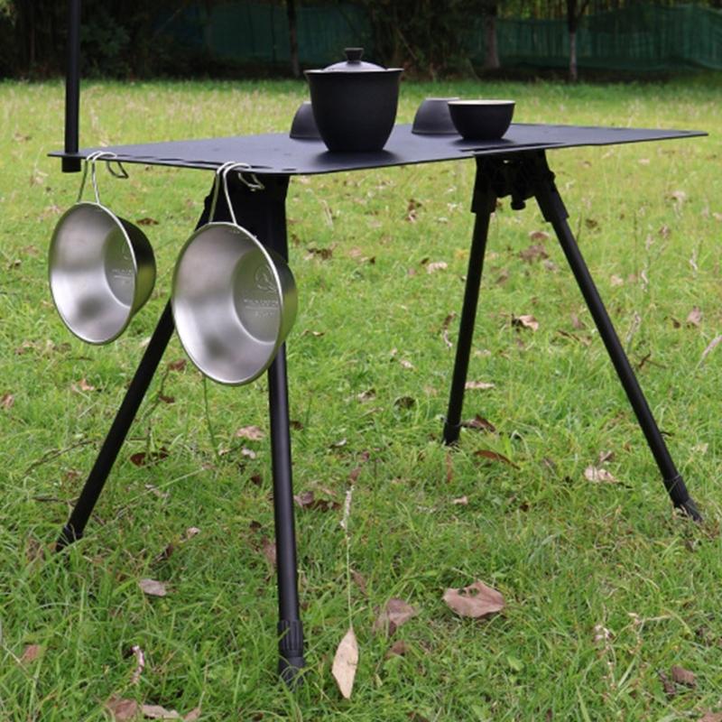 Quick Setups Folding Camping Table Legs Folding Table Stool Base Four leg Part for Office Camping Table Home Enduring