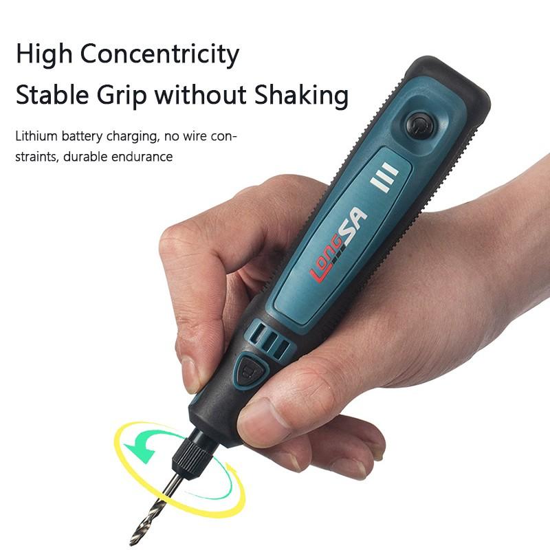 Râșniță fără fir Burghiu electric râșniță electrică de uz casnic, set de instrumente de foraj pentru lustruire, viteză reglabilă de mână, pentru gravare