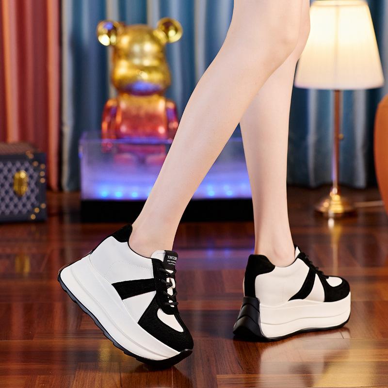 Small waist Forrest Gump shoes women's spring 2025 new breathable waffle dad shoes ins trendy versatile sports women's shoes
