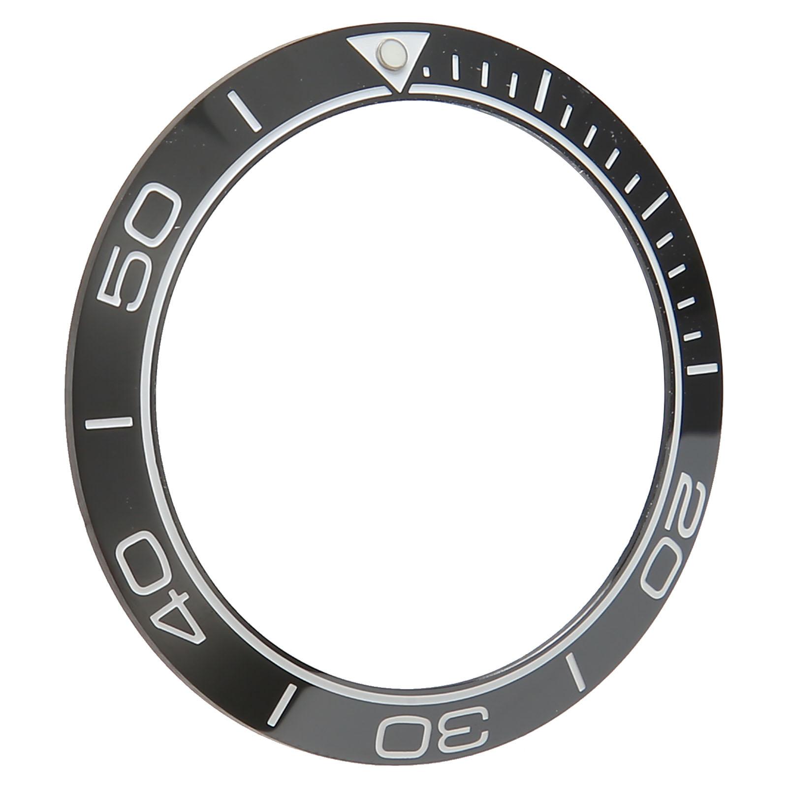 

Вставка безеля часов 41,5 мм Керамическое кольцо безеля часов Ремонт Замена Аксессуар для часовщика Черная основа Белые цифры