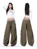 Women's Patchwork High-Waist Slimming Wide-Leg Pants - Spring/Autumn 2026