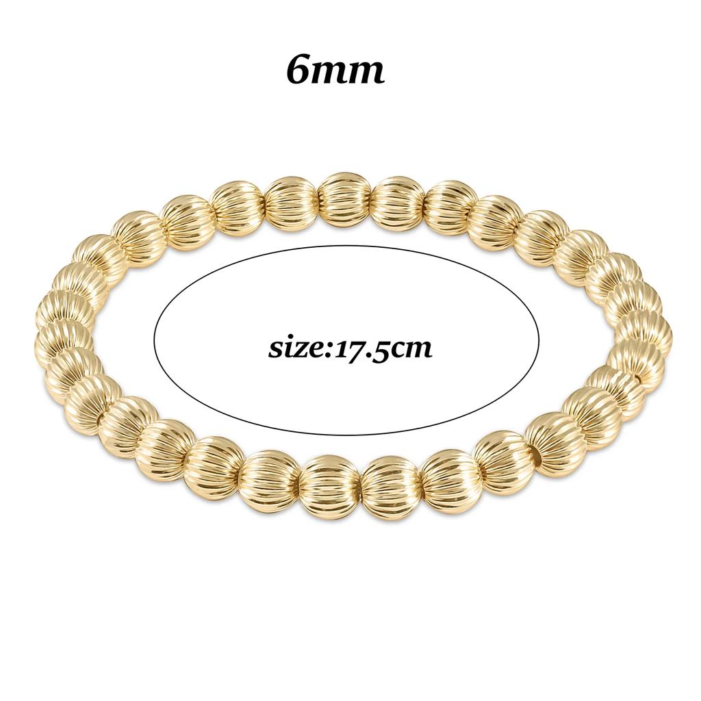 Vlen Bohemian Gold Ball Beaded Bracelet Set Handmade Fashion Chunky Statement Jewelry for Wedding Anniversary Gift