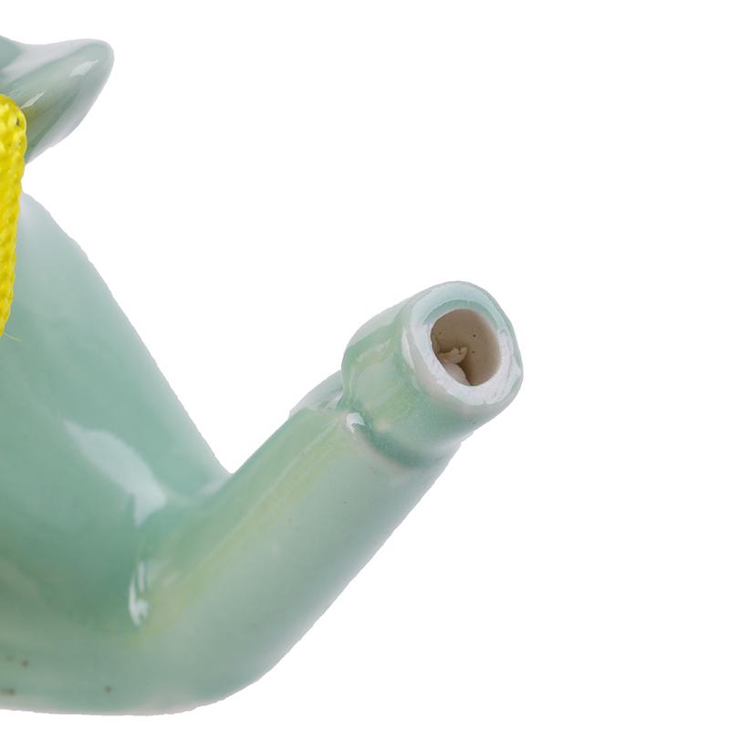 1Pc Chinese Ceramic Water Bird Whistle With Rope Vintage Funny Musical Toys