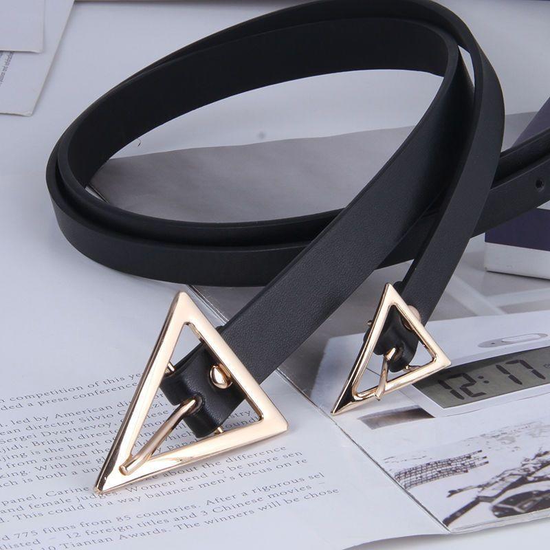 Fashionable Black Denim Trousers For Women Featuring Versatile Decorative Waist Belt