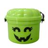 Halloween Trick or Treat Buckets with Handle Portable Plastic Candy Holder Small Pumpkin Pail for Children Halloween Party Supplies