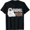 Ragdoll Katzenmama Lustiger Katzenbesitzer Liebhaber T-Shirt, Schwarz, Klein PNCAAPT
