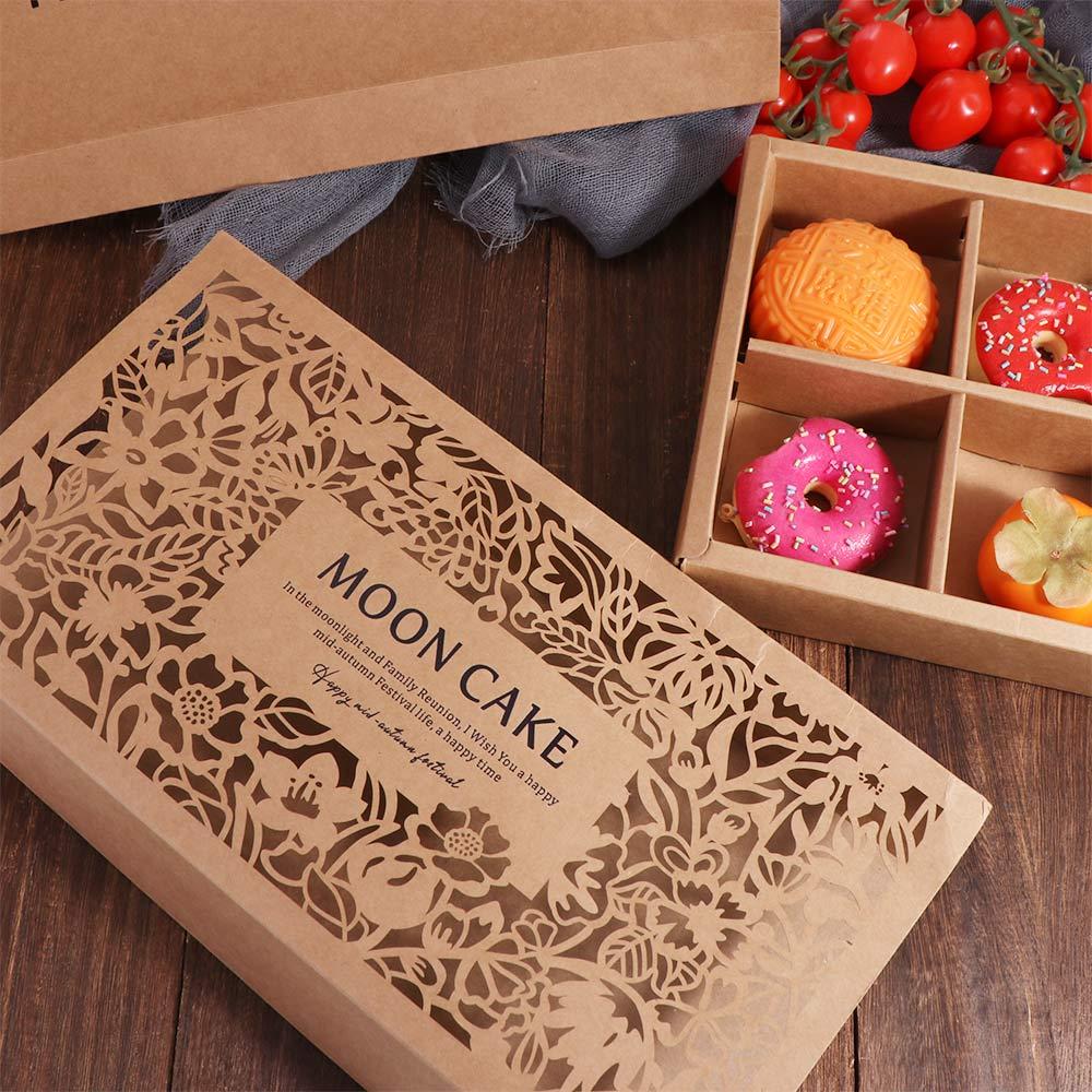 8 Grids Mid Autumn Festival Mooncake Box Handmade Packaging Boxes Gift Handheld Bag  Festival