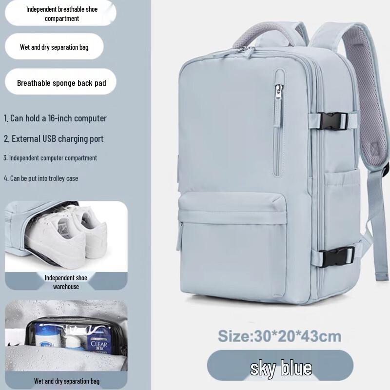 Li Shen Women's Large Capacity Travel Backpack