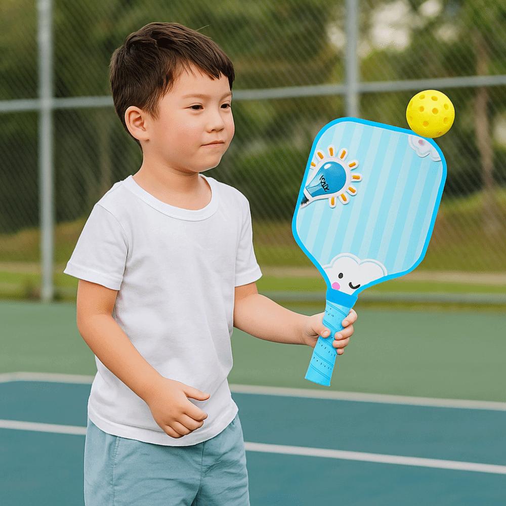 Lightweight Kid's Pickleball Set Cartoon Children's Pickleball Rackets  Pickle Ball Equipment