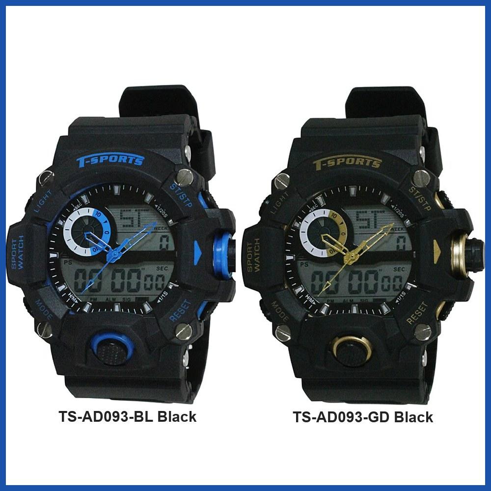 CREPHA TS-AD093 Men's Quartz Digital Wrist Watch TS-AD093-BL TS-AD093-GD Gift Casual Business Sports Student