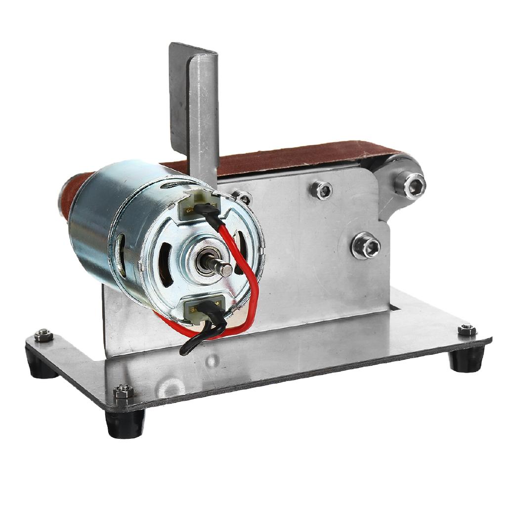 Belt Sander Machine Electric Belt DIY Mini Sander Polishing Grinding Woodworking Machine Cutter Edges Sharpener Belt Sander