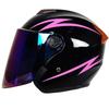 Unisex 3/4 Motorcycle Helmet With Dual Lens Anti-Fog Visor Scooter Commuting All ABS