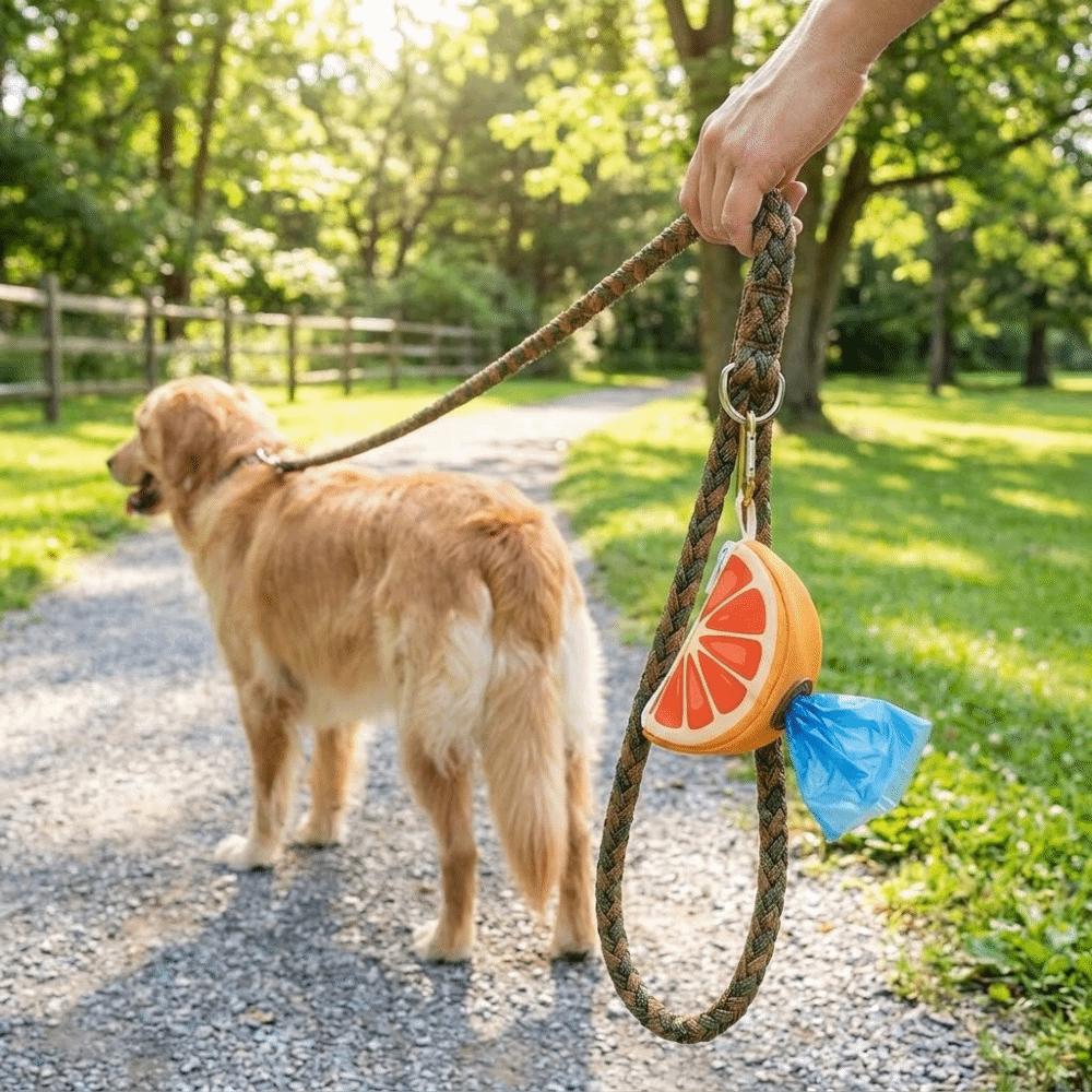 Colorful Dog Poop Bag Case Portable Pet Poop Bag Holder Creative Pet Garbage Bag Dispenser  Travel