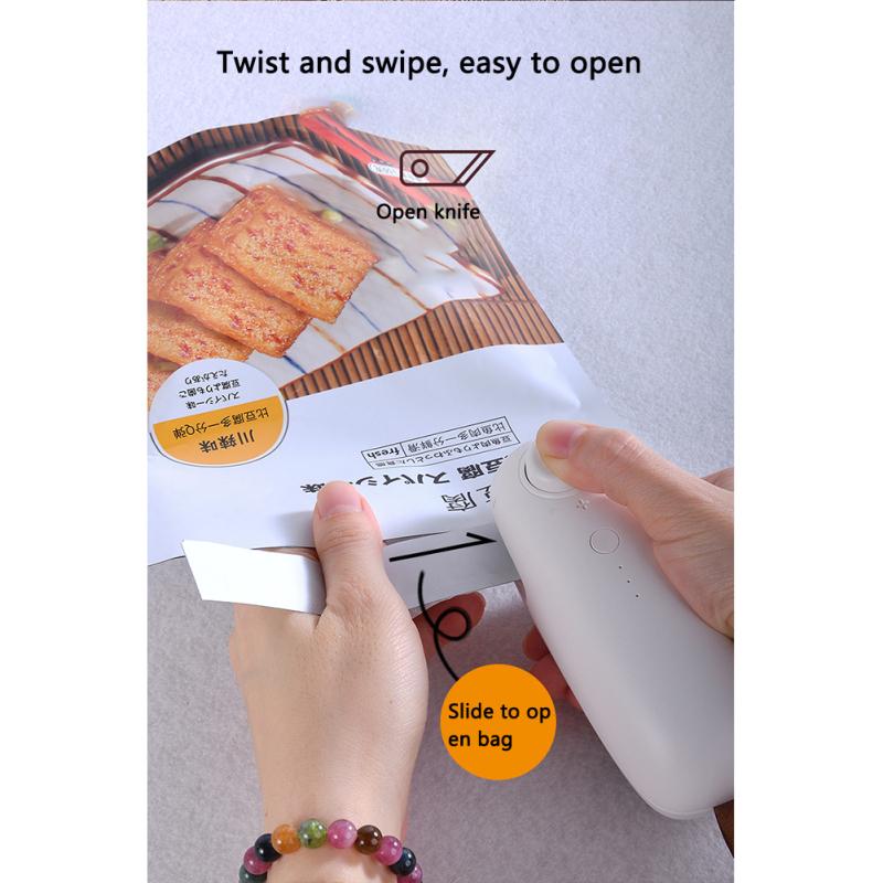 Fierbinte! Dispozitiv de etanșare manuală de bucătărie, portabil, reîncărcabil, pentru pungi, pungi de plastic pentru alimente