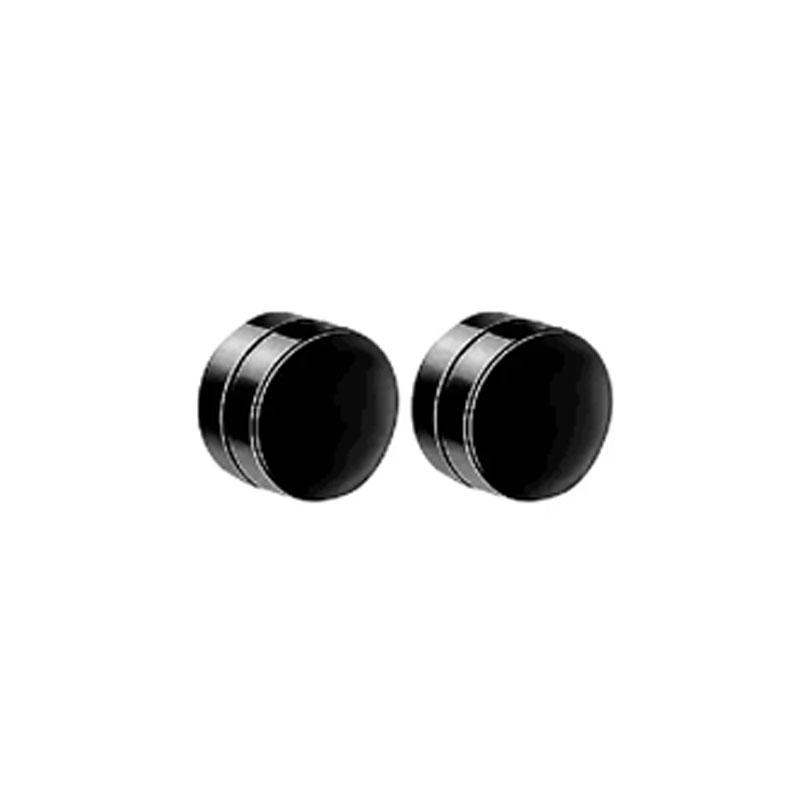 1-10 Pairs of Men's Fashionable Ear Hole Free Magnet Zircon Stainless Steel False Earring Set