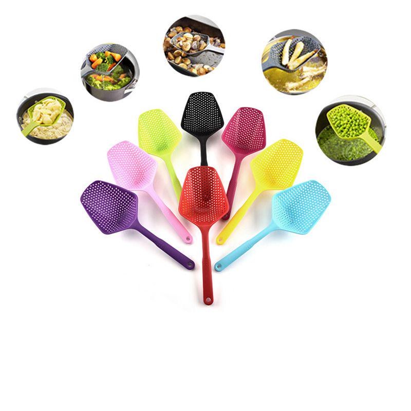Premium Quality Cooking Shovel Vegetable Strainer Scoop Nylon Spoon Colander For Effortless Kitchen Use