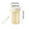 Portable 4 Grids Pill Box Moisture-proof Pill Storage Box Portable Pill Dispenser  for Home