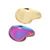 Placa de exibição de Nail Art em aço inoxidável em forma de coração, maquiagem cosmética, dicas de manicure, paleta de mistura de cores