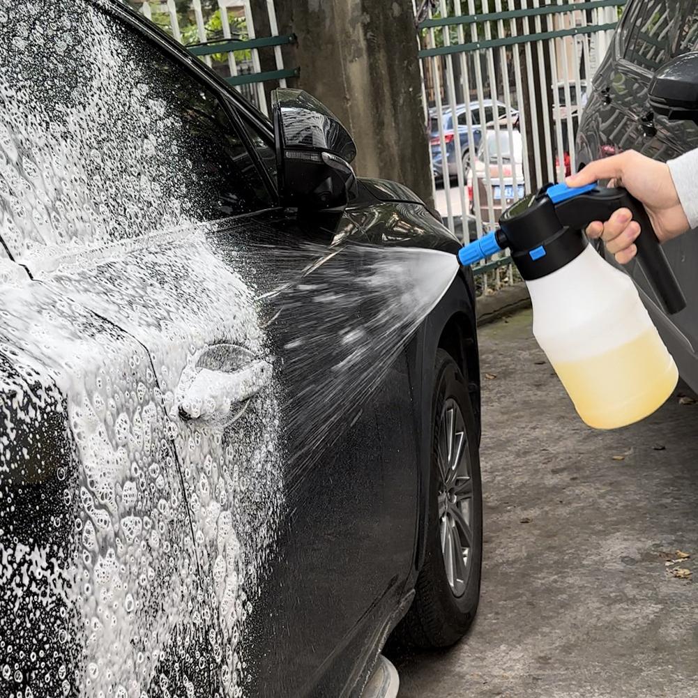 1.5L Electric Foam Sprayer Battery Powered Foaming Pump Blaster Boosting Spray Pot Water Sprayer For Car Washing